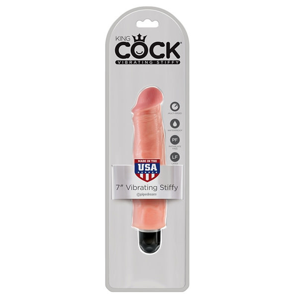 Pipedream Products King Cock 7" Vibrating Stiffy (Light)