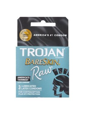 Trojan Condoms Trojan Bareskin Raw Condoms 3 Pack