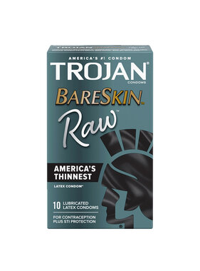 Trojan Condoms Trojan Bareskin Raw Condoms 10 Pack