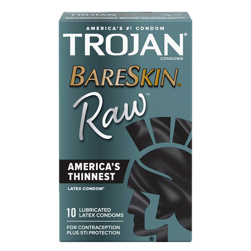 Trojan Condoms Trojan Bareskin Raw Condoms 10 Pack