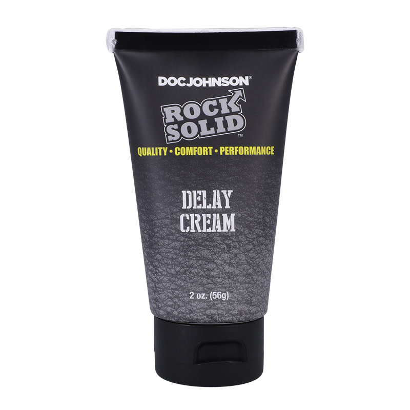 Doc Johnson Toys Rock Solid Delay Cream 2 oz (56 g) (Benzocaine 7.5%)
