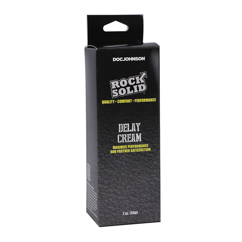 Doc Johnson Toys Rock Solid Delay Cream 2 oz (56 g) (Benzocaine 7.5%)