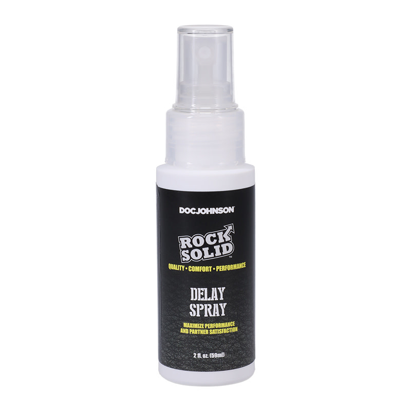 Doc Johnson Toys Rock Solid Delay Spray 2 oz (59 ml) (Lidocaine)