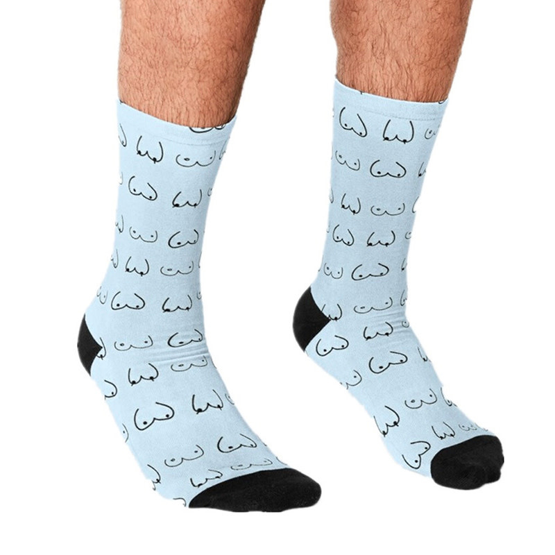 Premium Products Novelty Socks: Blue Boobs