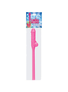 BMS Enterprises Jumbo Dicky Straw (Pink)