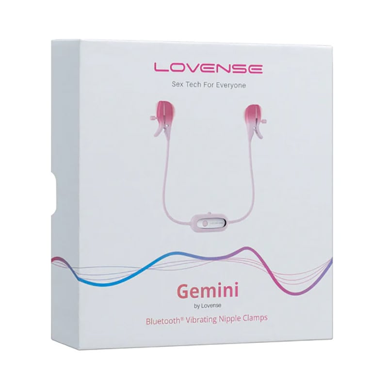 Lovense Toys Lovense: Gemini Vibrating Nipple Clamps (Pink)