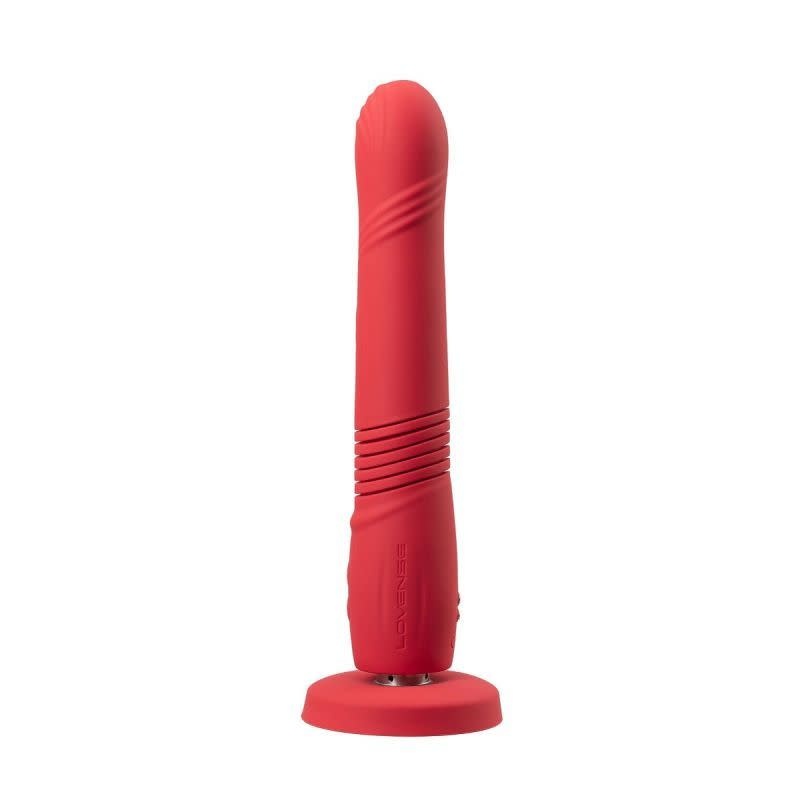 Lovense Toys Lovense: Gravity Automatic Thrusting & Vibrating Dildo (Red)