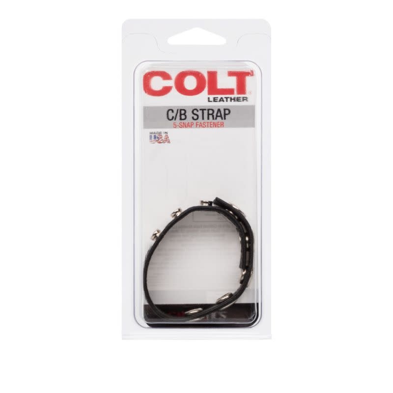 Cal Exotics Colt 5 Snap Leather Cock Ring