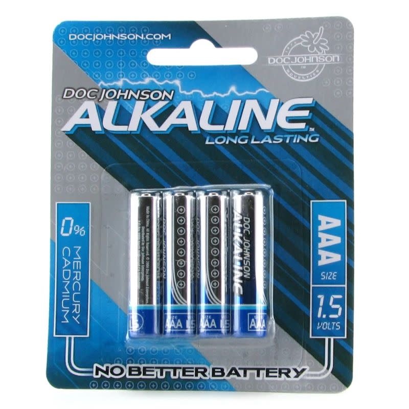 Doc Johnson Toys Batteries: Alkaline AAA (4 Pack) [Doc Johnson]