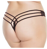 Coquette International Lingerie Lycra & Scalloped Lace Thong