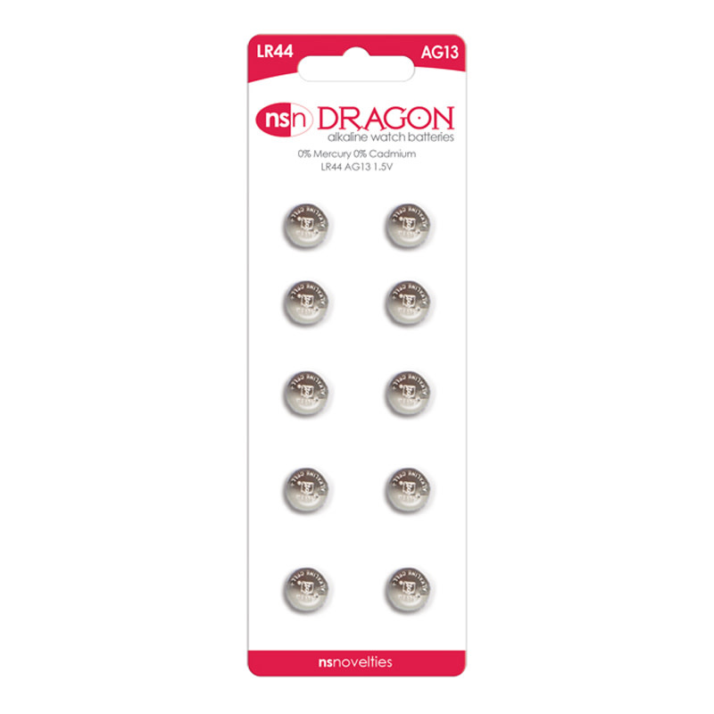 NS Novelties Batteries : LR44/AG13 (10 pack) [Dragon]