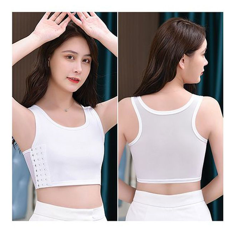 Gender Fluid Chest Compression Binder (White)