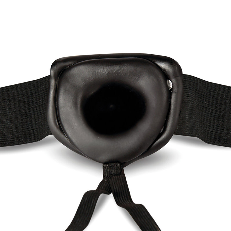 Blush Novelties Dr. Skin 7" Hollow Strap On (Black)