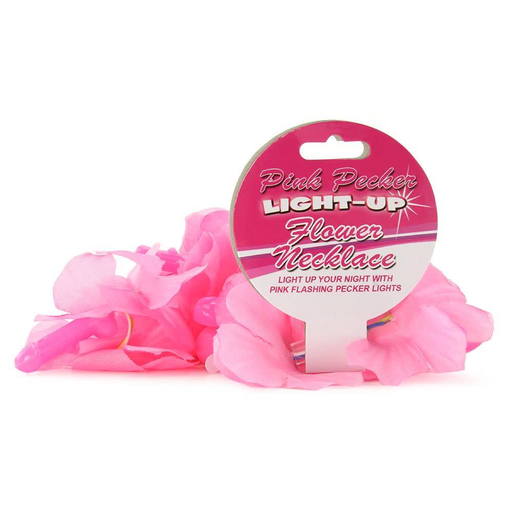 Hott Products Pink Pecker Light-Up Flower Necklace