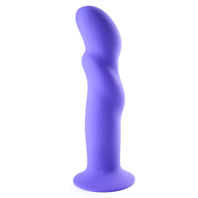 Riley Silicone Swirled Dong (Neon Purple)