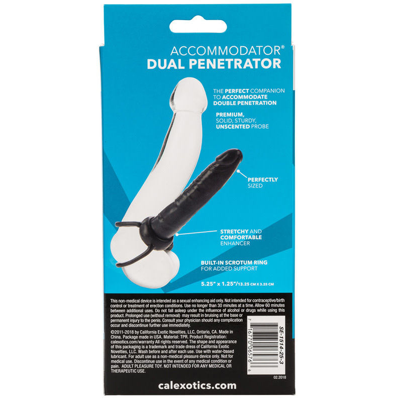 Cal Exotics Accommodator Dual Penetrator (Black)