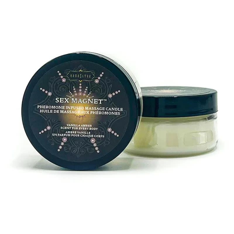 Kama Sutra SEX MAGNET Vanilla Amber Pheromone Massage Candle 1.7 oz (48 g)
