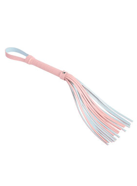 Premium Products PU Leather Mini Flogger (Pink & Blue)