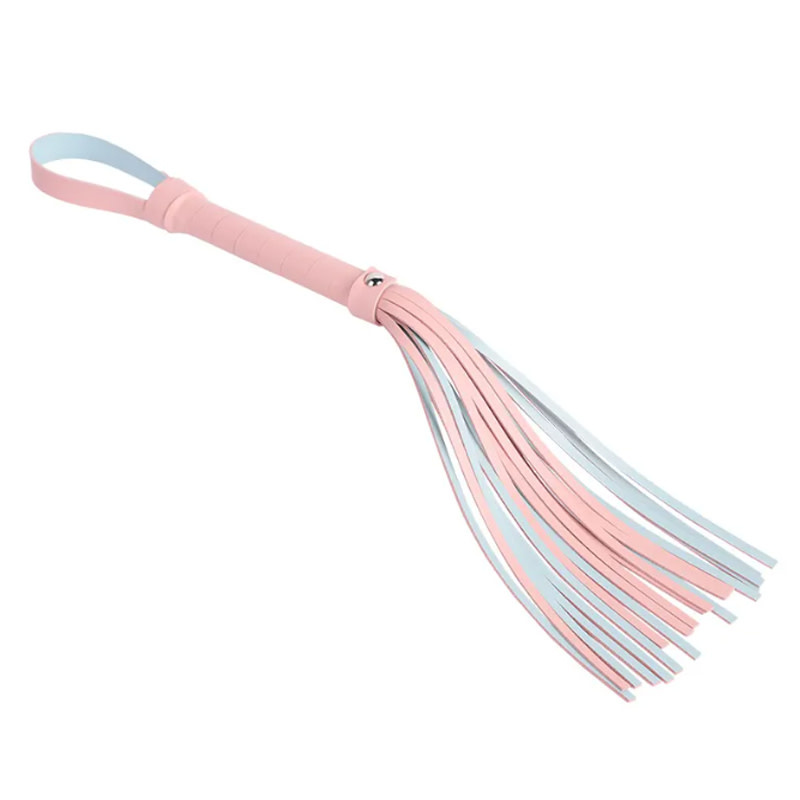 Premium Products PU Leather Mini Flogger (Pink & Blue)