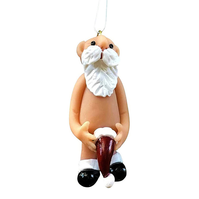 Premium Products Tree Decoration: Naughty Naked Santa