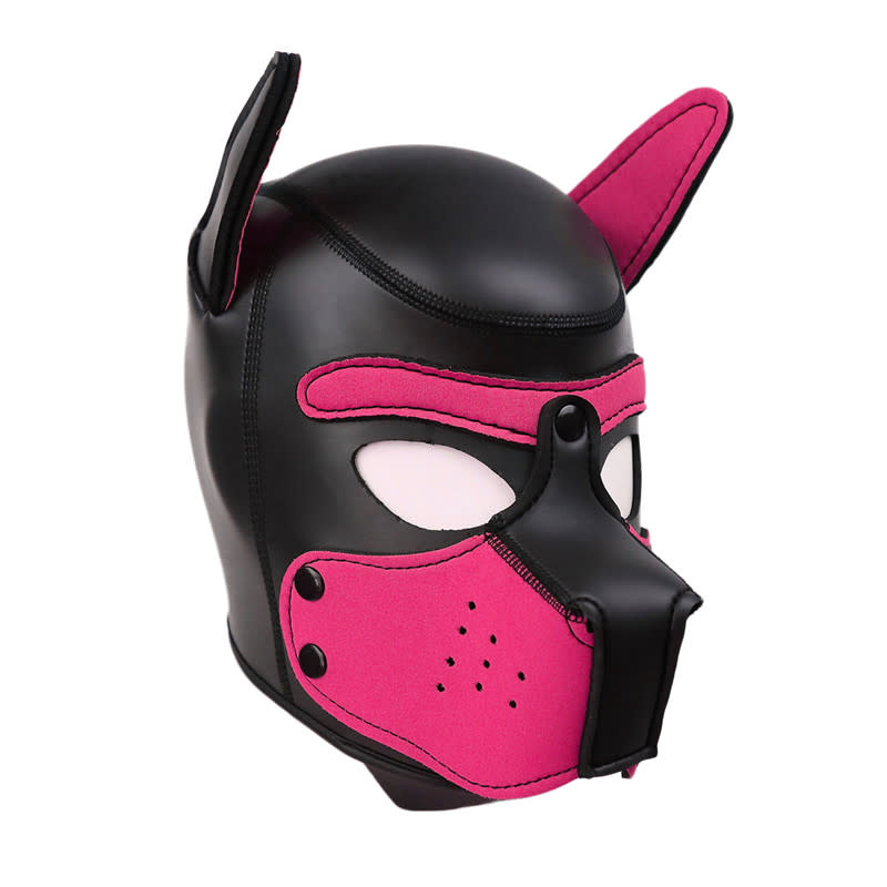 Premium Products Puppy Play Hood Mask (Pink)