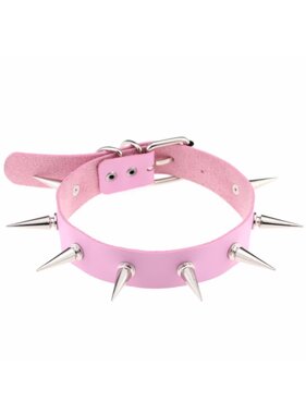 Premium Products Nessa Spiked Collar (Pink)