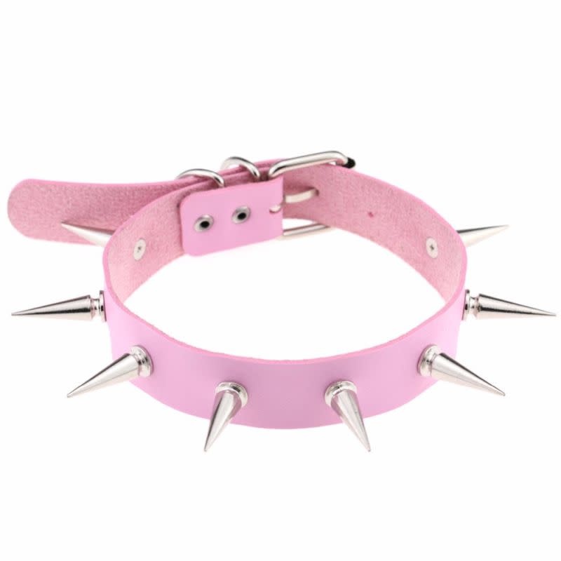 Premium Products Nessa Spiked Collar (Pink)