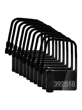 Premium Products Chastity Cage Plastic Locks Black (10 Pieces)