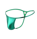Premium Products Shiny Low Rise Thong (Green)