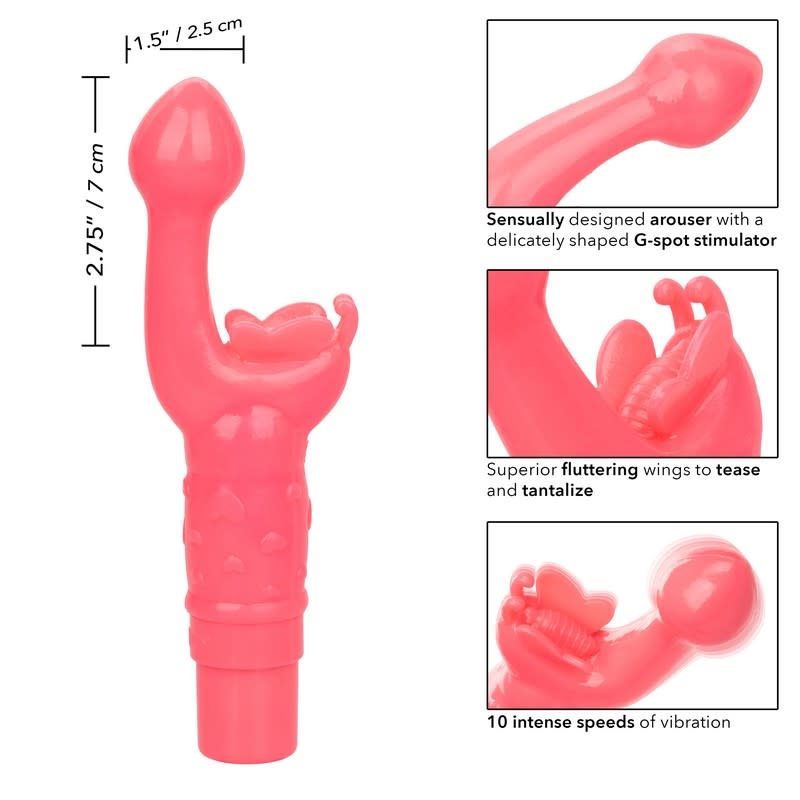 Cal Exotics Rechargeable Butterfly Kiss Vibe (Pink)