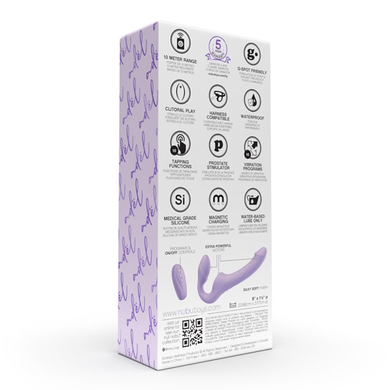 Nobü Toys Nobü Essentials: Adël Remote Vibrating Strapless Strap-On