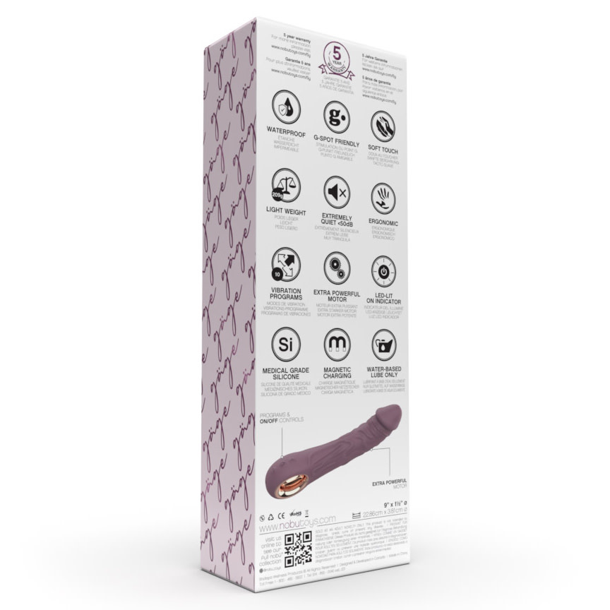 Nobü Toys Nobü Essentials: Gäge Silicone Realistic Vibrator (Light Purple)