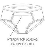 RodeoH RodeoH Top Loading Boxer Packing Underwear (Claret)