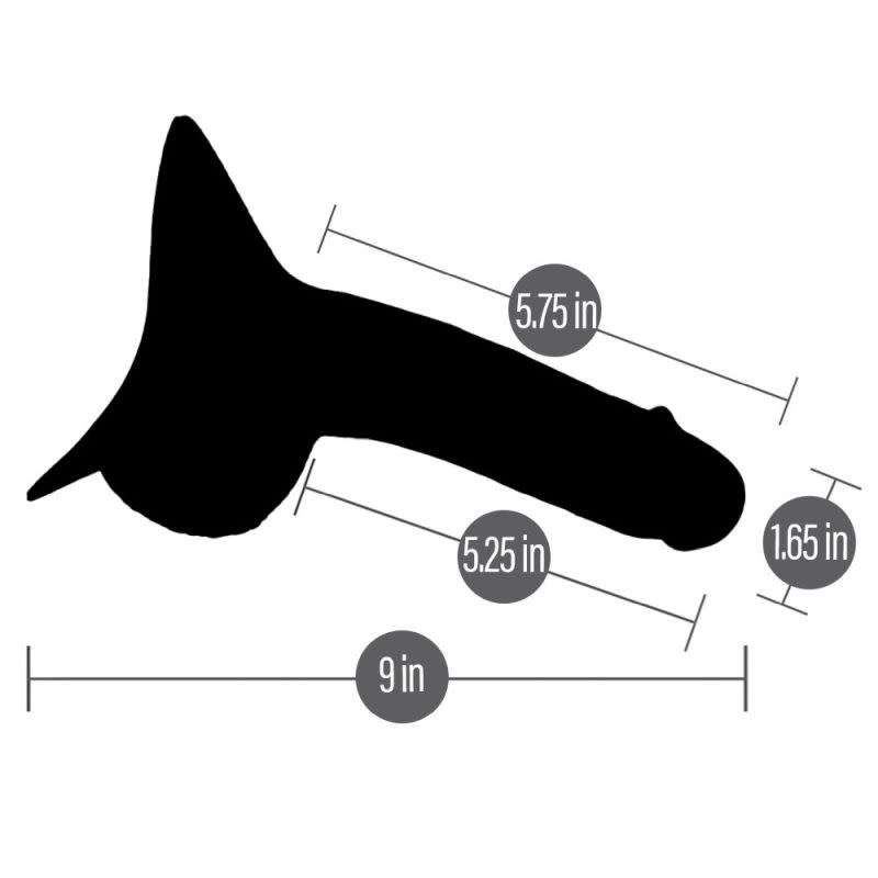 RodeoH SoReal Moby Silicone STP/Packer (Mocha)