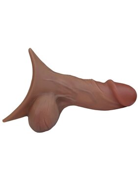 RodeoH Realistic STP Device: 4.5" (Dark Caramel)