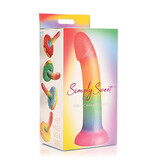 Simply Sweet 6.5" Phallic Rainbow Dildo