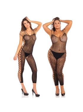 Rene Rofe Lingerie Animal Crotchless Bodystocking