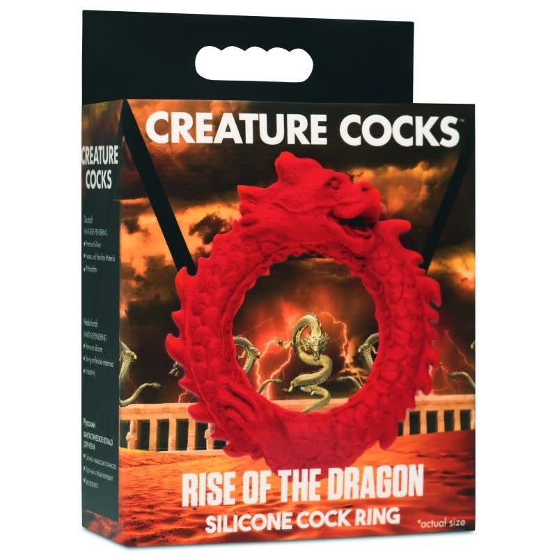 XR Brands Rise Of The Dragon Silicone Cock Ring