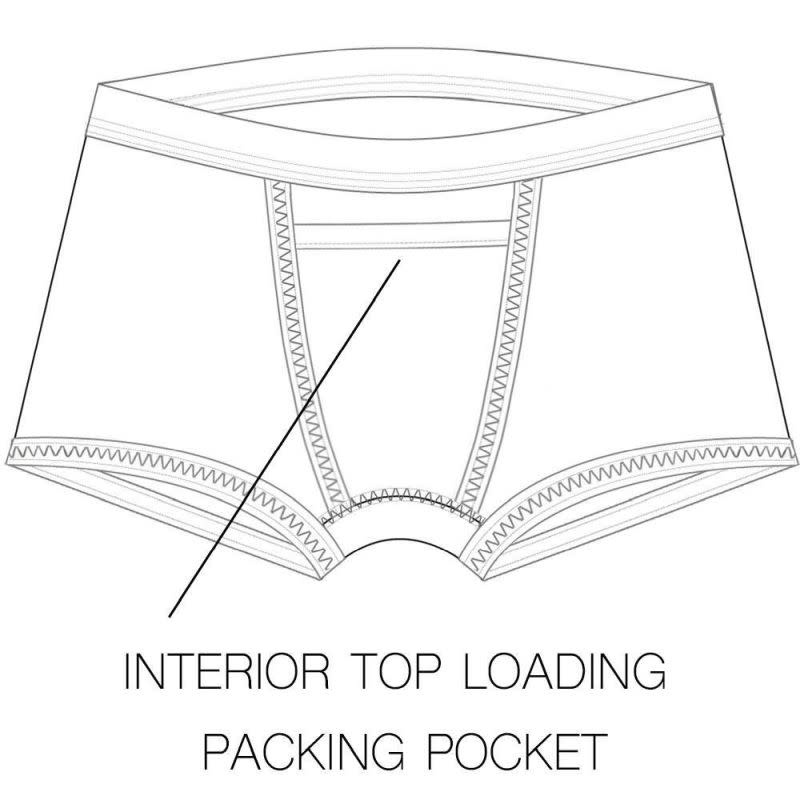 RodeoH Top Loading Boxer Packing Underwear (Geometric Purple)