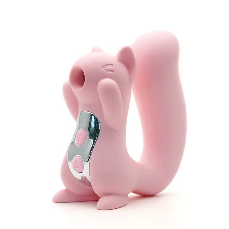 Premium Products Air Pulse Squirrel with Vibrating Tail (Pink)