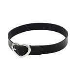 Premium Products Heart Belt Style Choker Necklace (Black)