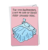 Noble Works Cards (Greeting Card) Sleep Number Bed Anniversary Card