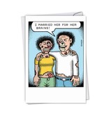 Noble Works Cards (Greeting Card) Zombie Marriage Anniversary Card