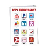 Noble Works Cards (Greeting Card) Appy Anniversary Card