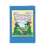 Noble Works Cards (Greeting Card) Alligator's Husband Divorce Card