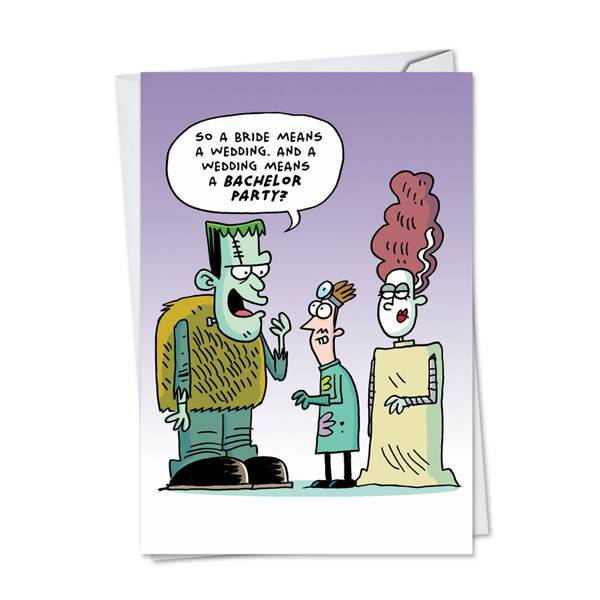 Noble Works Cards (Greeting Card) Monster Engagement Card