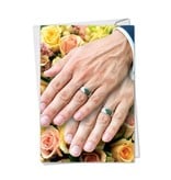 Noble Works Cards (Greeting Card) Wedding Hands Man/Man Card
