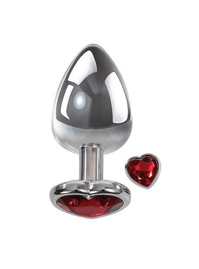 Evolved Toys Adam & Eve Small Red Heart Gem Anal Plug