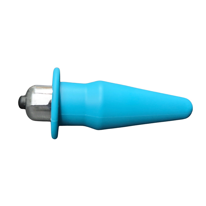 Premium Products Mini Silicone Vibe Plug (Blue)