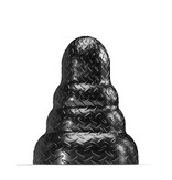 665, Inc STRETCH'R Tripole Butt Plug: Black Metallic (Large)